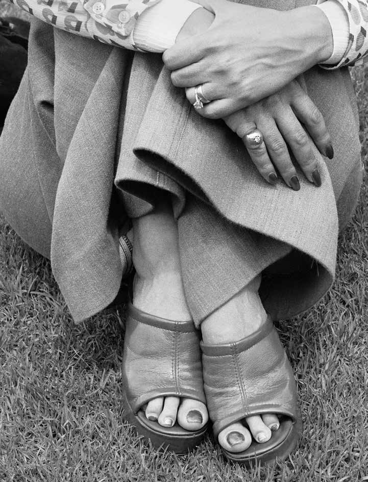 Woman at picnic. Zoo Lake, Johannesburg. 1975 by David Goldblatt at Annandale Galleries